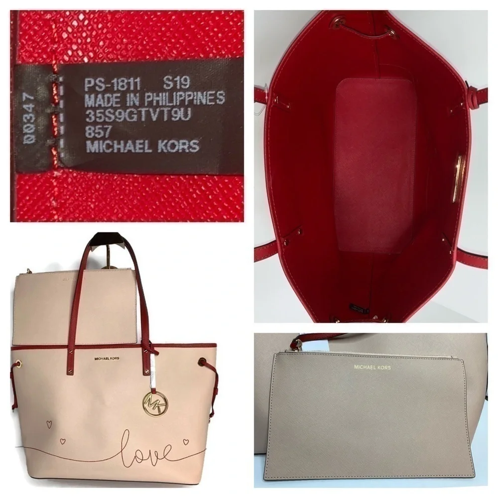 Michael Kors MK Love Heart Rare Tote Valentine Bag